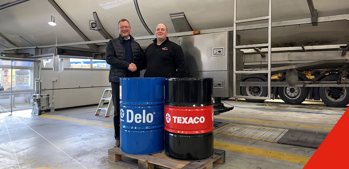 Danish Texaco distributor, Uno-X, to supply independent truck repair centre, TCK Kolding, with Texaco Delo products